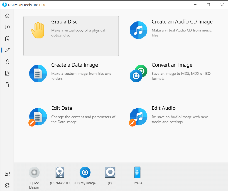 Image Editor البلاط للاستيلاء على القرص المضغوط الصوتي وصورة البيانات والتحويل والتحرير